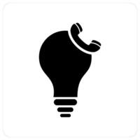 Calling Idea and call icon concept vector