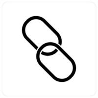 Link and chain icon concept vector