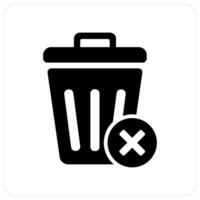 Recycle Bin and trash icon concept vector