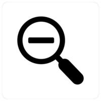 Zoom Out and zoom icon concept vector