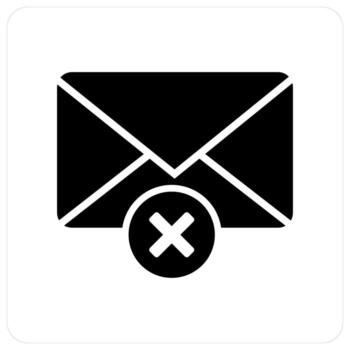 Wrong Message and message icon concept vector