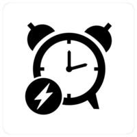 Fast Time and clock icon concept vector