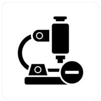 Remove Microscope and microscope icon concept vector