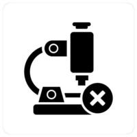 Remove Microscope and microscope icon concept vector