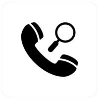 Call Search and calling icon concept vector