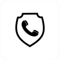 Call Security and calling icon concept vector