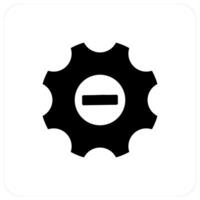 Optimization and settings icon concept vector