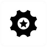 Favorite Setting and configuration icon concept vector