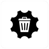 Remove Setting and remove icon concept vector