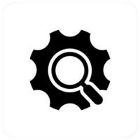 Setting Search and search icon concept vector