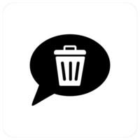 Remove Message and remove icon concept vector
