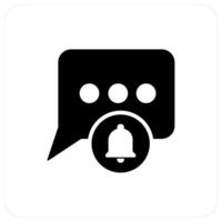 Message Notification and message icon concept vector