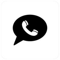 Call Message and call icon concept vector