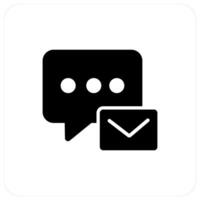 Message and chat icon concept vector