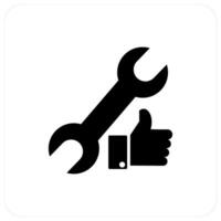 Like Settings and like icon concept vector