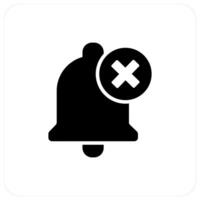 Wrong Notification and notification icon concept vector