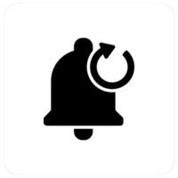 Refresh Notification and notification icon concept vector