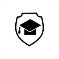 Study Security and protection icon concept vector