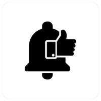 Like Message and like icon concept vector