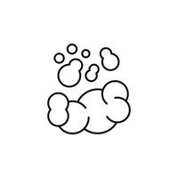 Foam Isolated Linear Symbol for Infographics, Books, Banners, Web Sites, Apps. Editable stroke vector