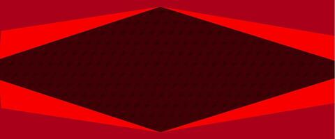 A red and black diamond shape on a red background vector