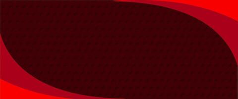 A red and black background with a curved shape vector