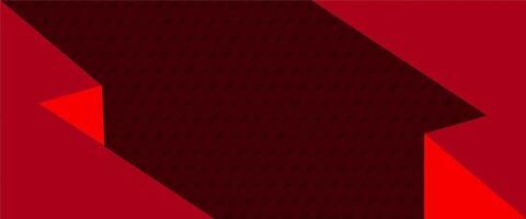 A red and black background with a black and white image vector