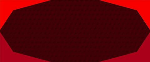A red hexagon with a black background vector