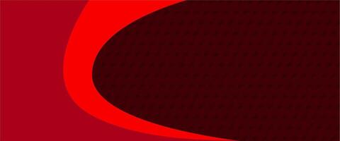 A red and black background with a curved shape vector