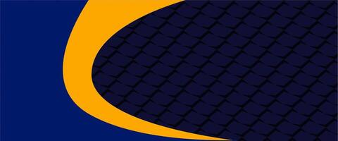 A blue and yellow background with a curved line vector