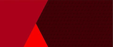 A red and black background with a triangle vector