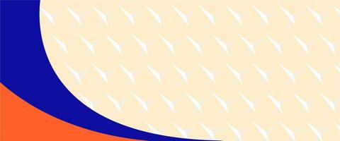 A blue and orange abstract pattern with white lines vector