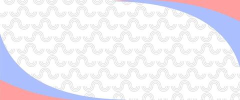 A white and pink background with a wave pattern vector