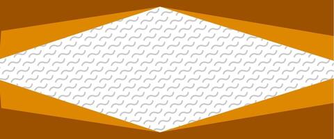 A white and orange diamond pattern on a brown background vector