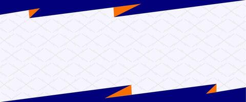 A blue and orange background with triangles vector