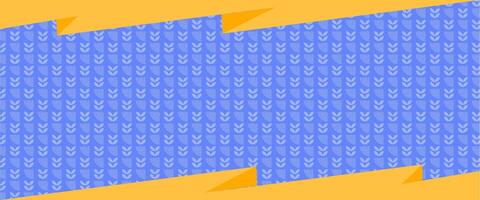 A blue and yellow background with a pattern of triangles vector