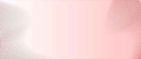 Abstract pink background with wavy lines vector