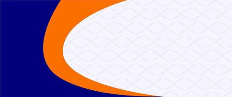 A blue and orange background with a curved line vector