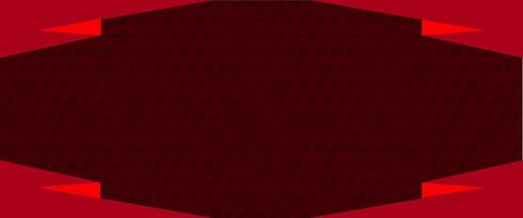 A red hexagon with a black background vector