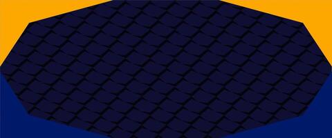 A blue and yellow octagon pattern vector