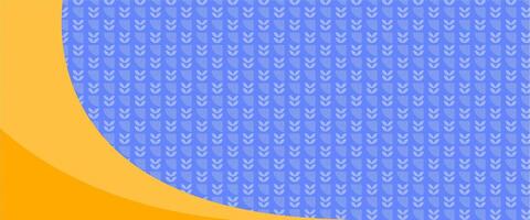 A blue and orange background with a pattern of a person vector