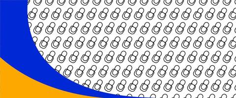 A blue and orange pattern with a white background vector