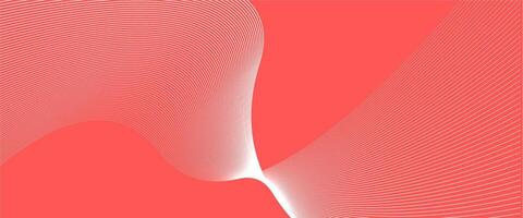 A red background with a white wave pattern vector
