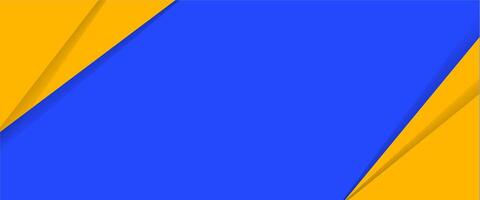 Blue and yellow paper background with a curved line vector