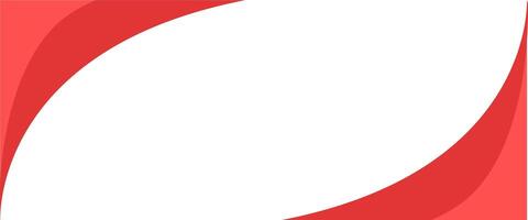 A red and white oval with a white border vector