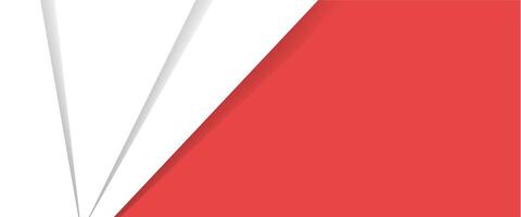 A red and white background with a red and white flag vector