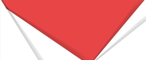 A red triangle with white paper on it vector