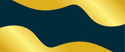 A black and gold background with a wave pattern vector