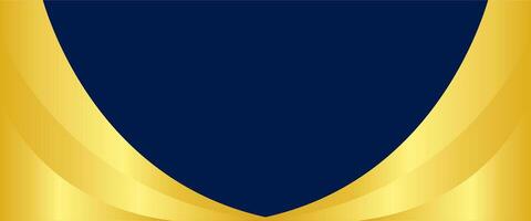 A blue and gold shield with a gold border vector