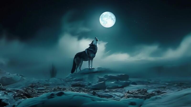 【中古】 At Night They Howl At The Moon 中古】 At Night They Howl At The Moon Wolf Sounds - Wolf